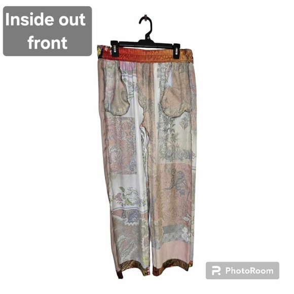 Zara Multicolor Patchwork Pants - Picture 3 of 8